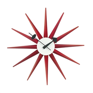 Vitra Sunburst Clock Watch Red