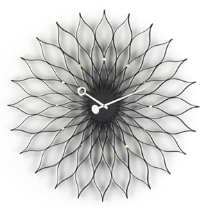 Vitra Sunflower Clock Black/ Brass