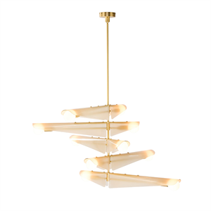 Tala Sycamore 5 Ceiling Light Brass/Dusk Pink