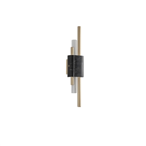 Bert Frank Tanto Wall Lamp Small Brushed Brass/ Black Marble