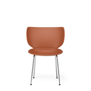 Moooi Hana Dining Chair Unupholstered Set of 2 Terracotta/ Chrome