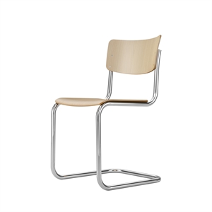 Thonet S 43 Cantilever Dining Chair Chrome/ Beech