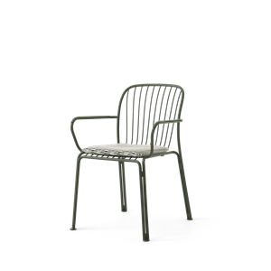 &Tradition Thorvald SC95 Dining Chair With Armrests Bronze Green
