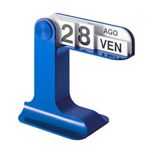 Artemide Timor Decorative Calendar Blue Klein