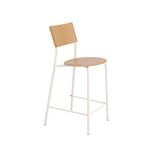 TipToe SSD Bar Stool 65 cm Oak/Cream White