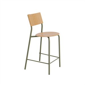 TipToe SSD Bar Stool 65 cm Oak/Khaki Green