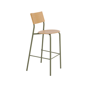 TipToe SSD Bar Stool 75 cm Oak/Khaki Green