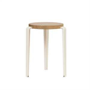 TipToe LOU Stool Oak/Cream White
