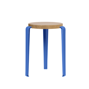 TipToe LOU Stool Oak/Azure Blue