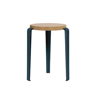 TipToe LOU Stool Oak/Midnight Blue