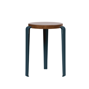 TipToe LOU Stool Stained Oak/Midnight Blue