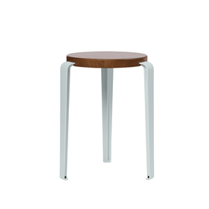 TipToe LOU Stool Stained Oak/Pale Blue