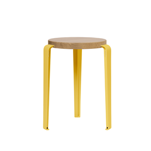 TipToe LOU Stool Oak/Brioche Yellow