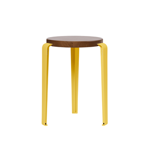 TipToe LOU Stool Stained Oak/Brioche Yellow