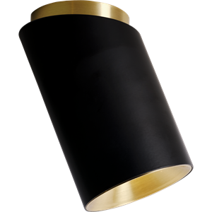 DCW Tobo C85 Diag Ceiling Light Black/ Brass