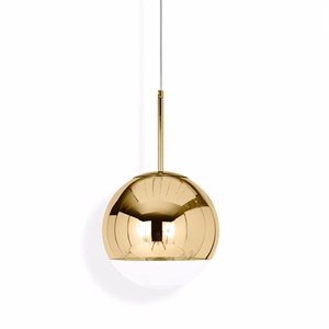 Tom Dixon Mirror Ball Gold Pendant Small LED