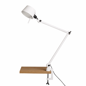 Tonone Bolt Double Arm Table Lamp White with clip