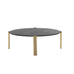 AYTM TRIBUS Coffee Table Oval Gold/ Black