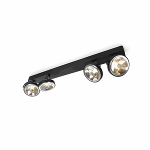 Trizo 21 PIN-UP 4 Spot & Ceiling lamp Black