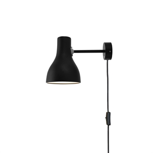 Anglepoise Type 75 Wall Lamp With Cable Jet Black