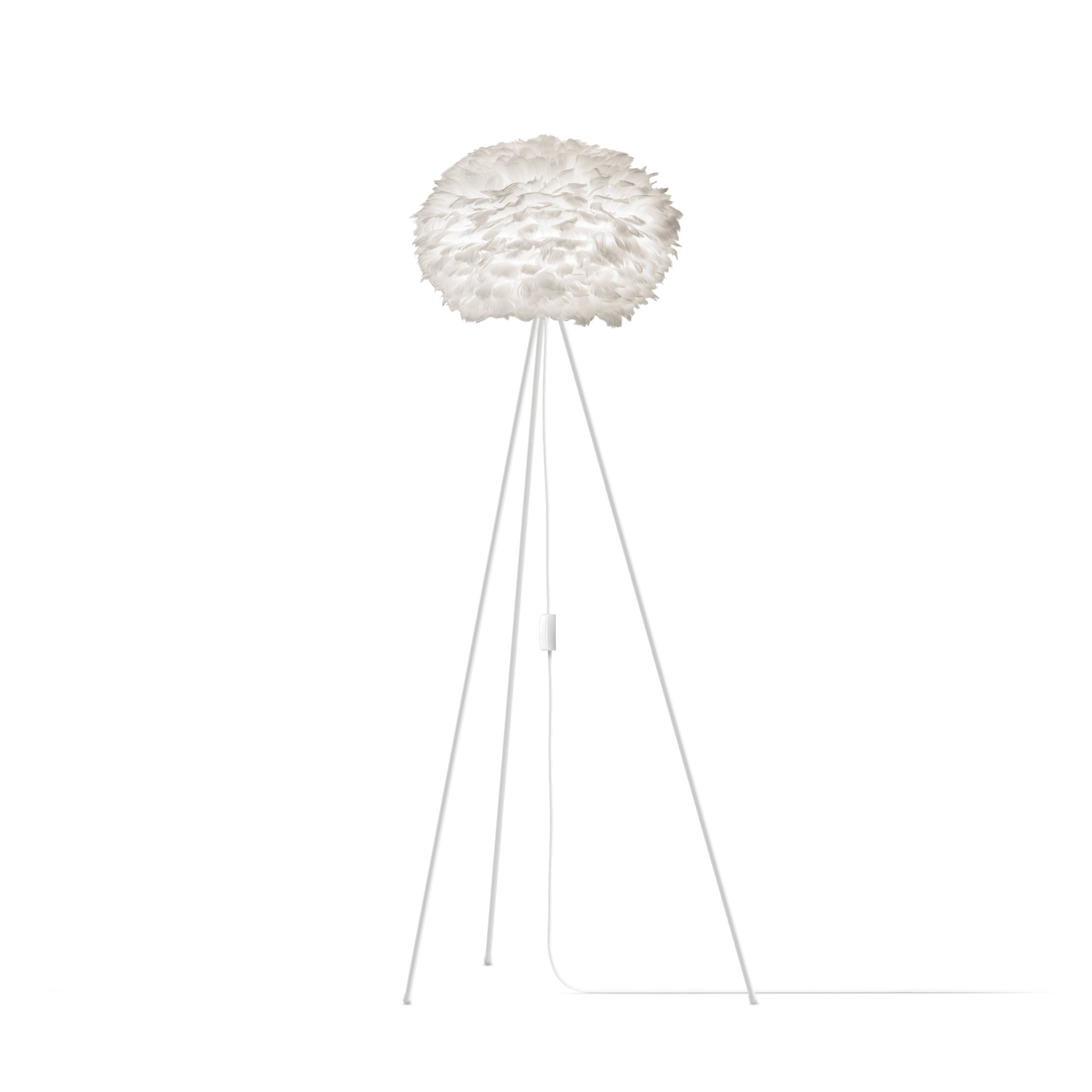 Umage Eos Tripod Floor Lamp Medium White with Legs In White