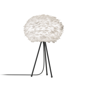 Umage Eos Tripod Table Lamp Medium White with Legs in Matt Black