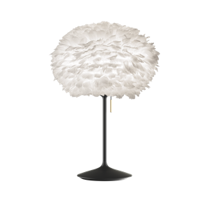 Umage Eos Table Lamp Medium White with Base I Black with USB