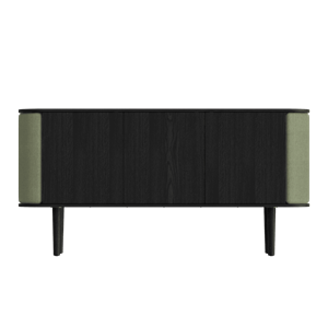 Umage Treasures Cabinet With 3 Doors Black Oak/Morning Meadows