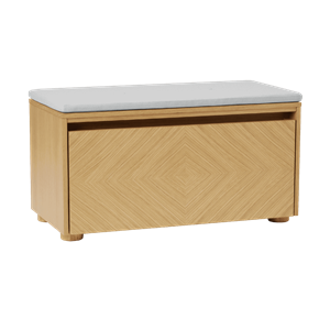 Umage Hideaway Grid Cabinet With Door & Shelf Oak/Sterling