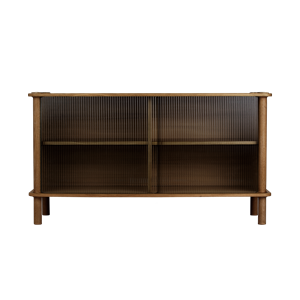 Umage Italic Cabinet 2x Doors Dark Oak/Glass