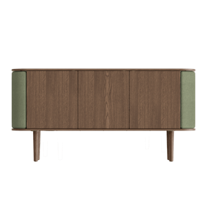 Umage Treasures Cabinet With 3 Doors Dark Oak/Morning Meadows