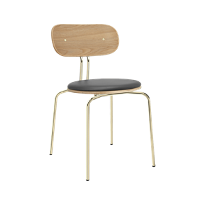 Umage Curious Dining Chair Oak/ Brass/Anthracite