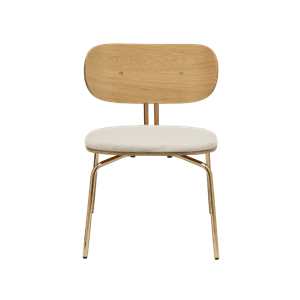 Umage Curious Armchair Teddy White/ Brass