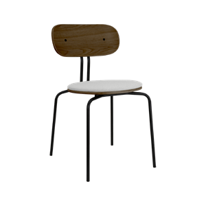 Umage Curious Dining Chair Smoked Oak/ Black/Sterling