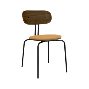 Umage Curious Dining Chair Smoked Oak/ Black/Tangerine