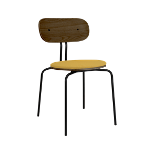 Umage Curious Dining Chair Smoked Oak/ Black/ Curry Sun