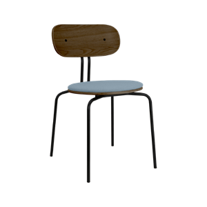 Umage Curious Dining Chair Smoked Oak/ Black/Bright Skies