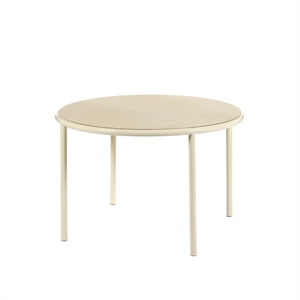 Valerie Objects Wooden Dining Table Ø120 Ivory/Birch