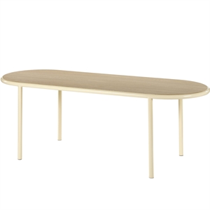 Valerie Objects Wooden Dining Table Oval Ivory/Oak