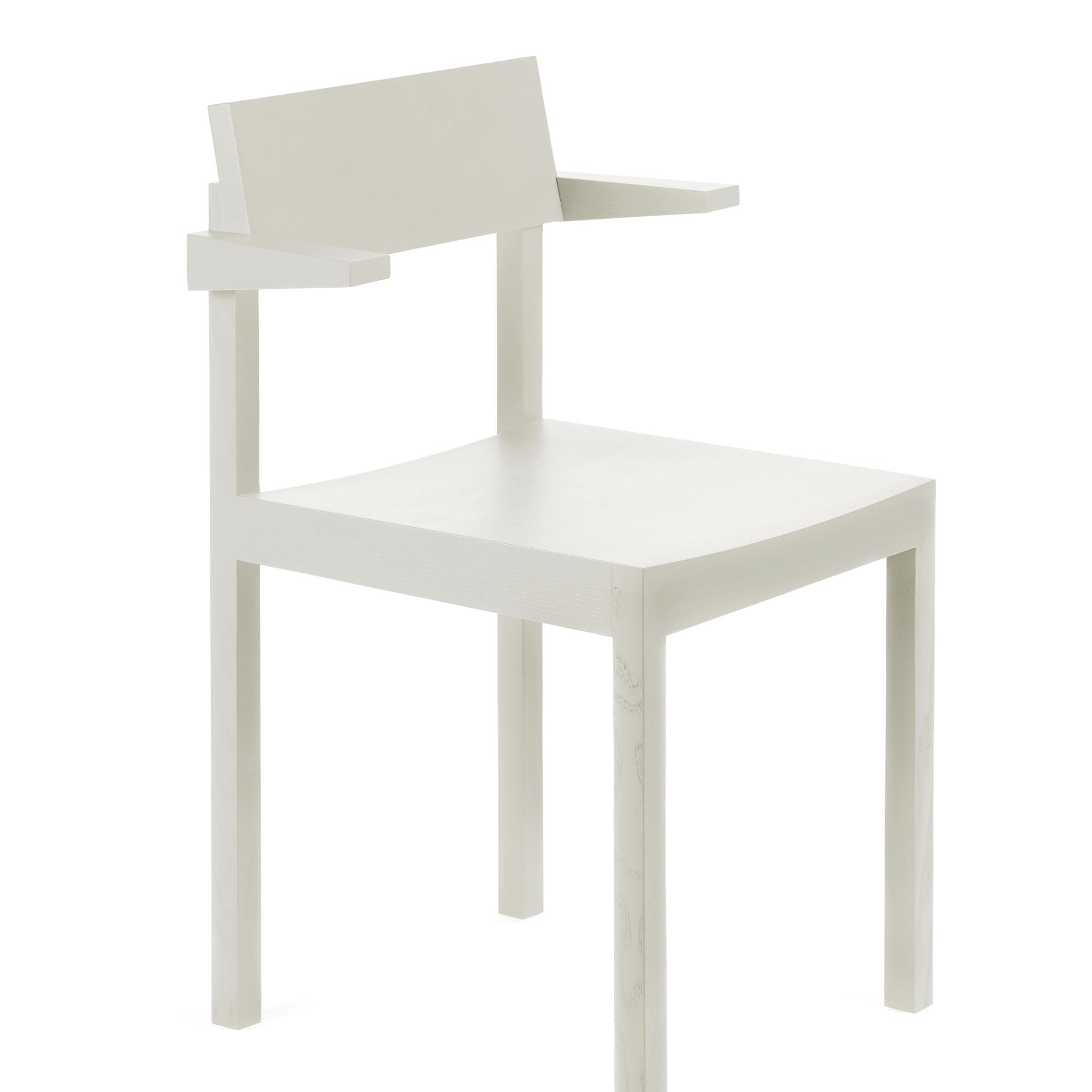 Valerie Objects Silent Dining Chair With Armrest Chalk