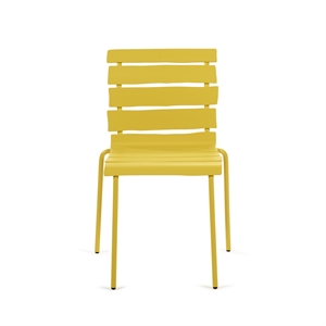 Valerie Objects Aligned Outdoor Dining Table Chair Yellow