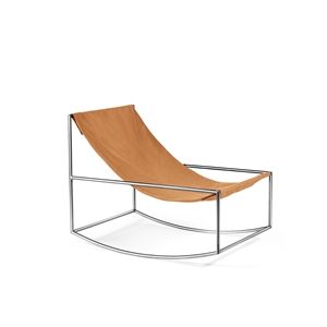 Valerie Object Rocking Armchair Stainless Steel/ Pink