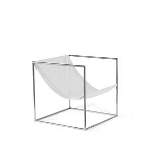 Valerie Object Solo Seat Armchair Stainless Steel/ White