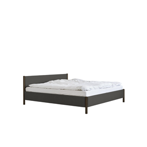 Rye Sleep Veng Bed Frame 150x200 Gray/ Smoked Oak