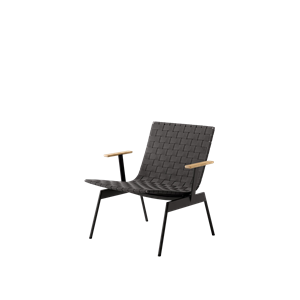 &Tradition Ville AV45 Outdoor Armchair With Armrests Warm Black