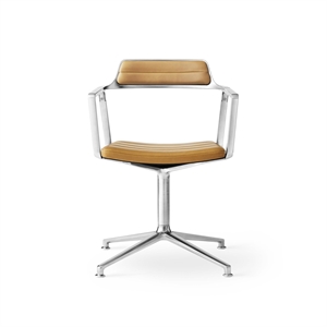 Vipp 452 Swivel Chair Sand Leather