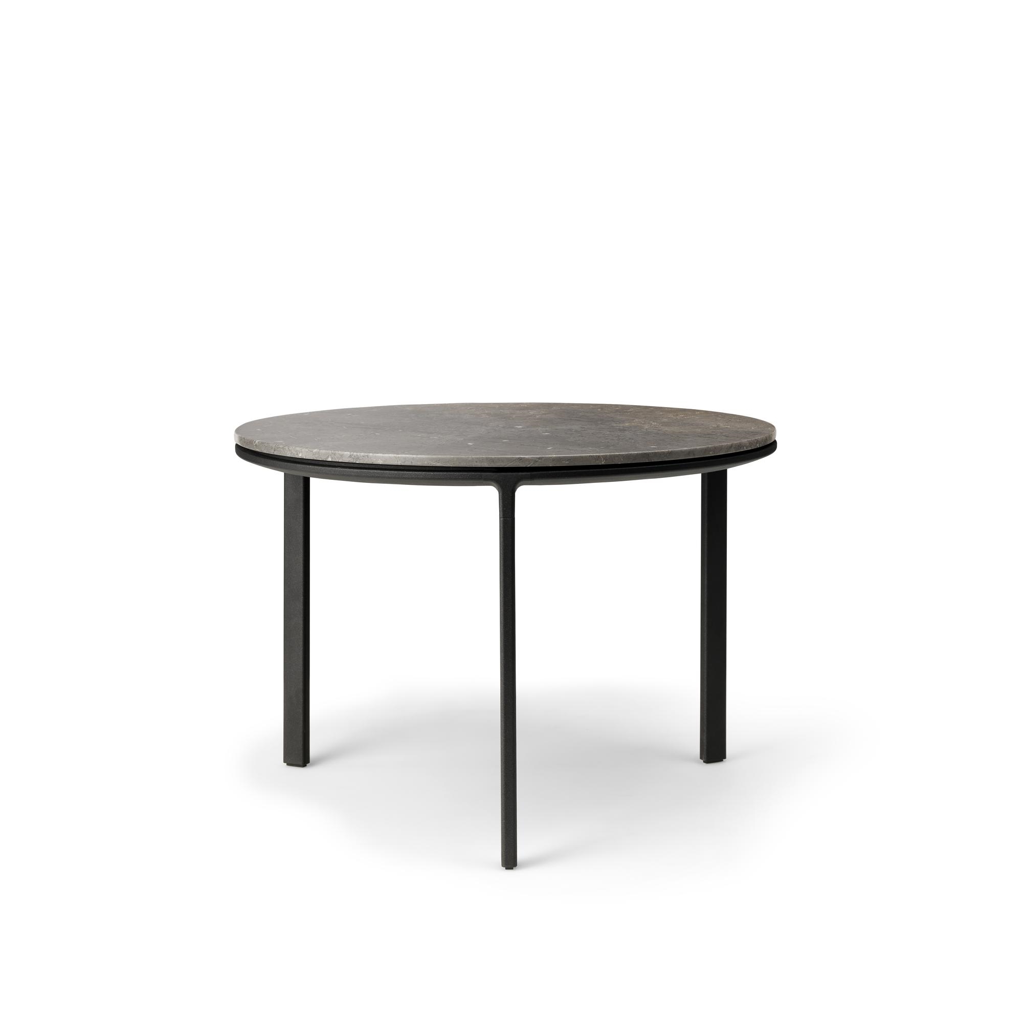 Vipp 423 Coffee Table Ø60 Light Gray Marble