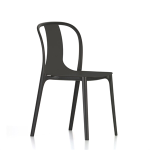 Vitra Belleville Outdoor Chair M. Plastic Shell Deep Black