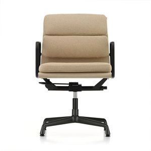 Vitra Soft Pad EA 231 Office Chair With Swivel & Armrest Papyrus/Cream