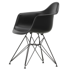 Vitra Eames Plastic RE DAR Dining Chair Deep Black/ Black